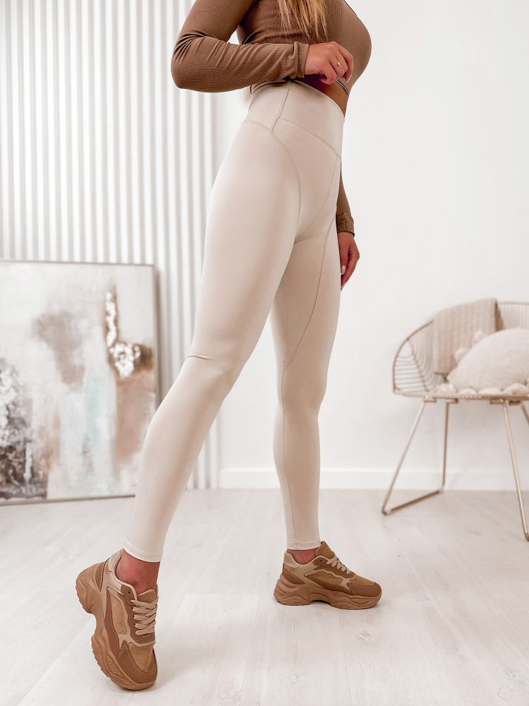 LEGGINSY SOLERA BEŻOWE