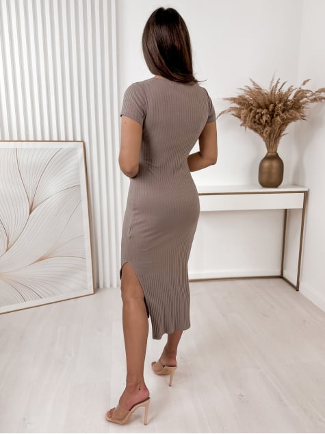 SUKIENKA DONGA CIEMNOBEŻOWA