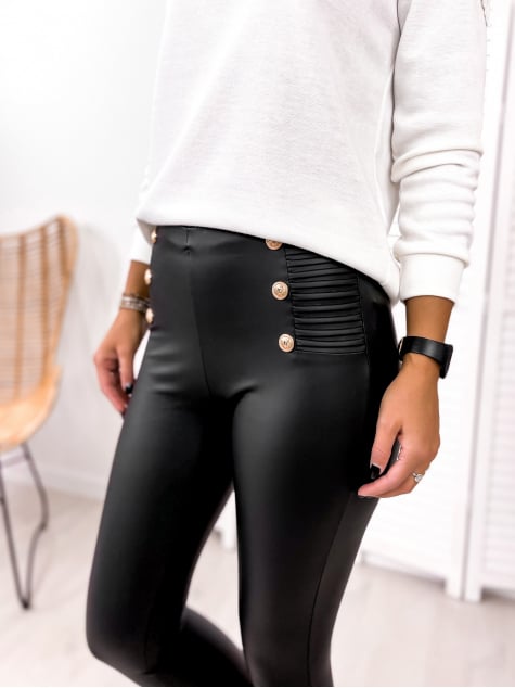 LEGGINSY HEARTBEAT CZARNE