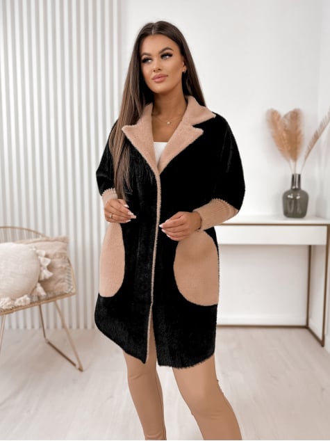 PŁASZCZ ALPAKA MINES CZARNY