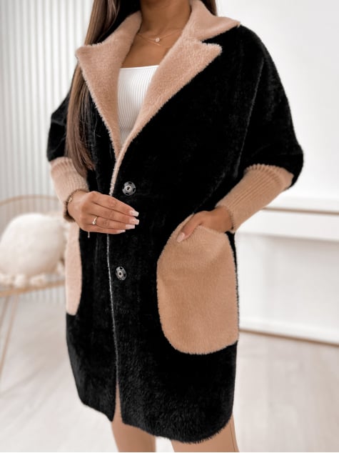 PŁASZCZ ALPAKA MINES CZARNY