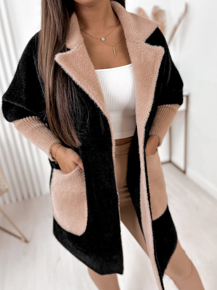 PŁASZCZ ALPAKA MINES CZARNY