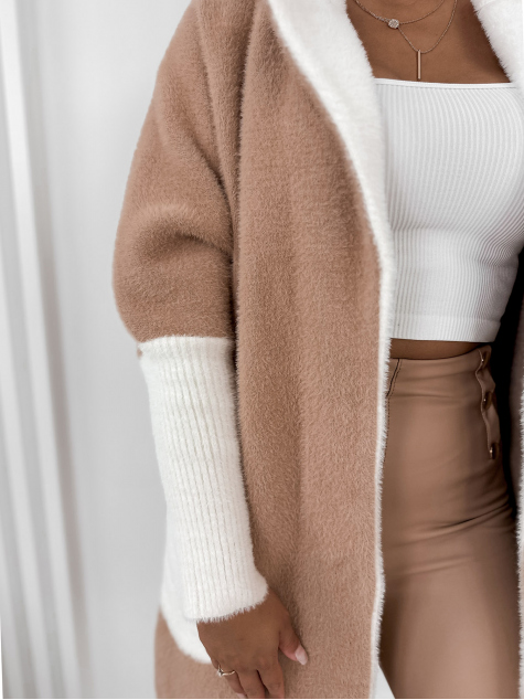 PŁASZCZ ALPAKA MINES KARMELOWY