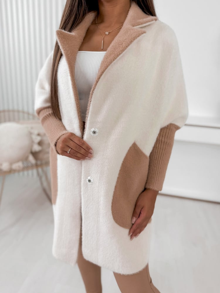 PŁASZCZ ALPAKA MINES ECRU