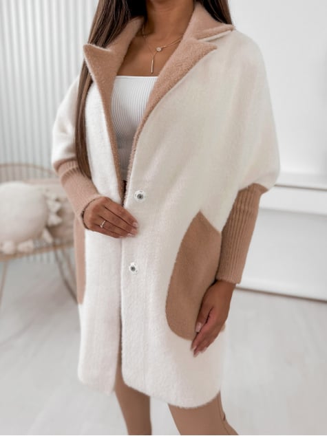 PŁASZCZ ALPAKA MINES ECRU