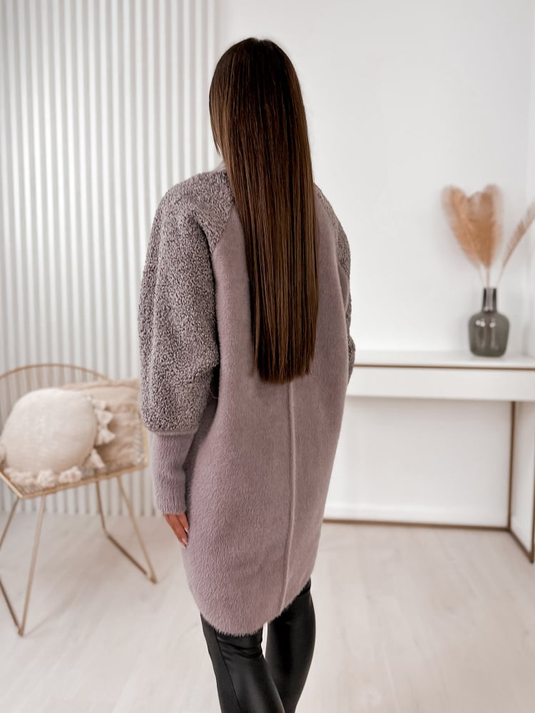 PŁASZCZ ALPAKA TEMPEL LILIOWY