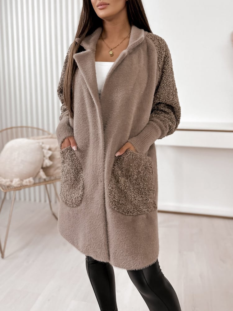 PŁASZCZ ALPAKA TEMPEL BRĄZOWY PŁASZCZ ALPAKA TEMPEL BRĄZOWY