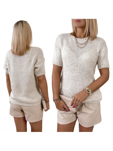 SWETER ALLORA BEŻOWY