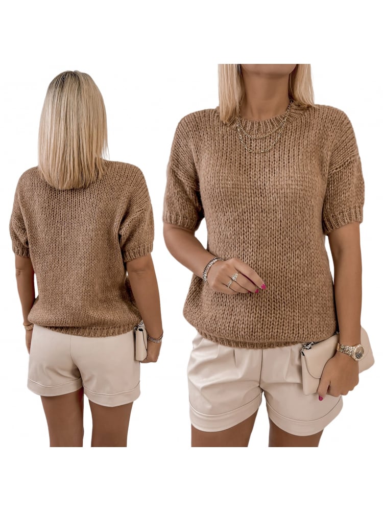 SWETER ALLORA KARMELOWY