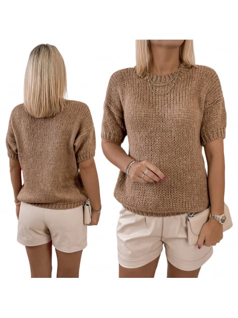 SWETER ALLORA KARMELOWY