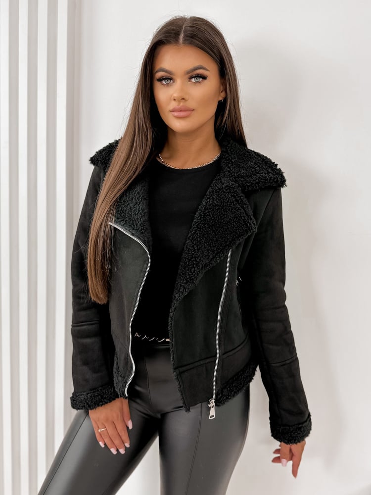 KURTKA KOŻUSZEK CROCKER CZARNA