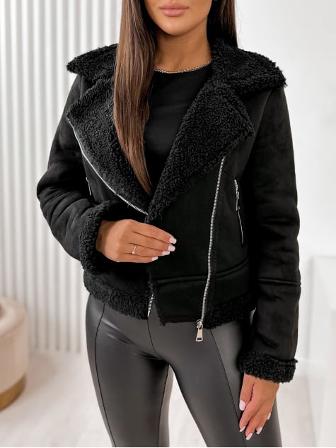 KURTKA KOŻUSZEK CROCKER CZARNA