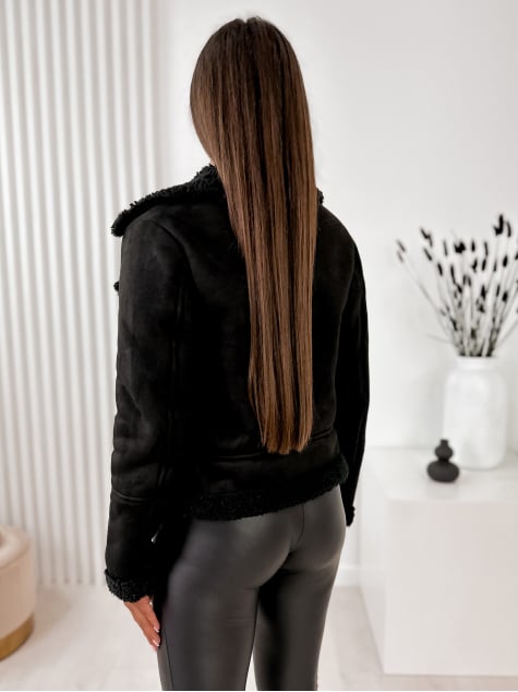 KURTKA KOŻUSZEK CROCKER CZARNA