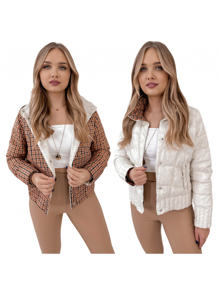 KURTKA DWUSTRONNA COLUMB ECRU