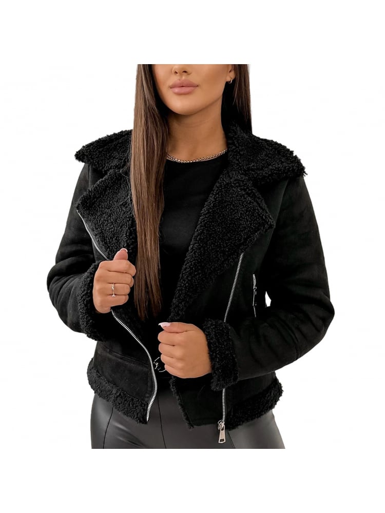 KURTKA KOŻUSZEK CROCKER CZARNA