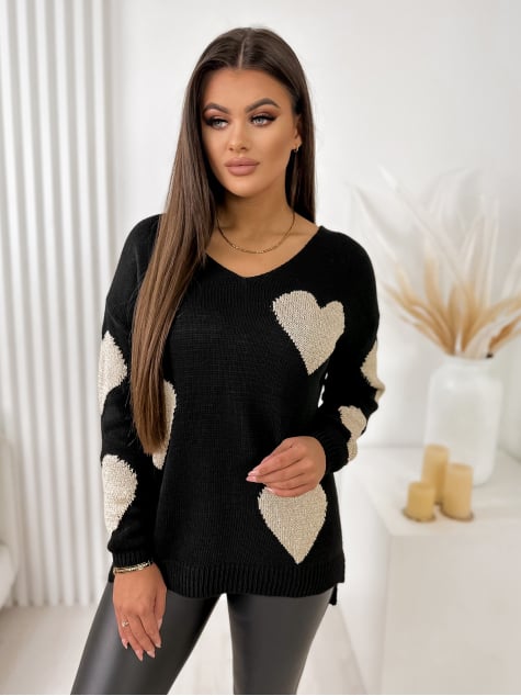 SWETER GALVE CZARNY