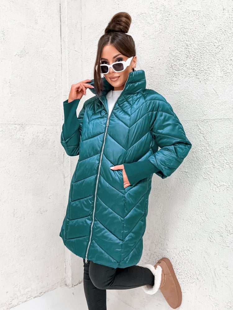 KURTKA GARI TURKUSOWA