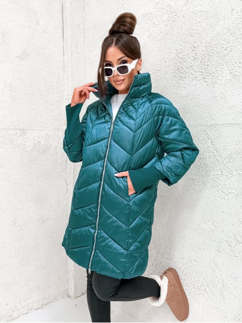 KURTKA GARI TURKUSOWA