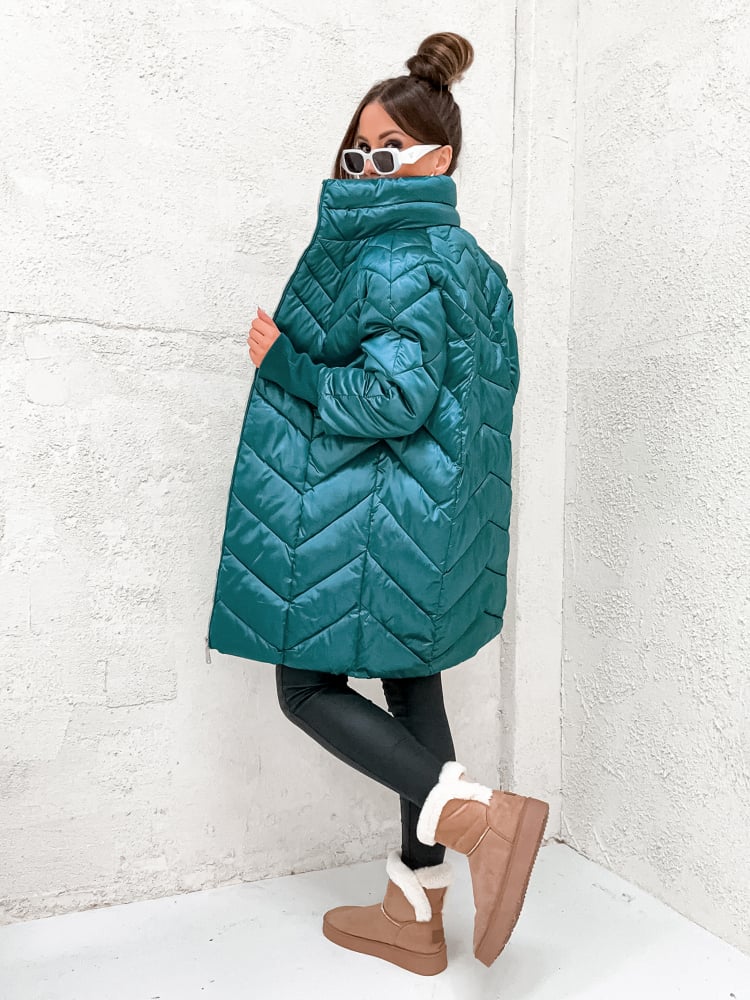 KURTKA GARI TURKUSOWA