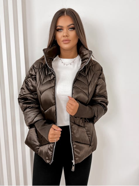 KURTKA DEJA CIEMNOBRĄZOWA