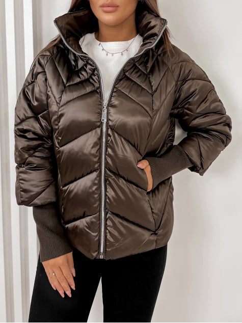 KURTKA DEJA CIEMNOBRĄZOWA