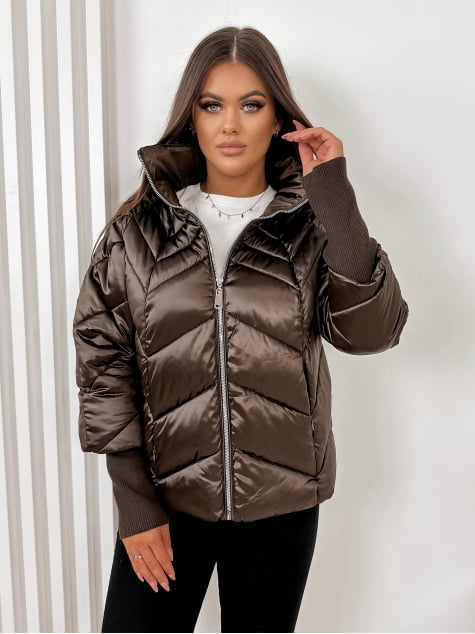 KURTKA DEJA CIEMNOBRĄZOWA