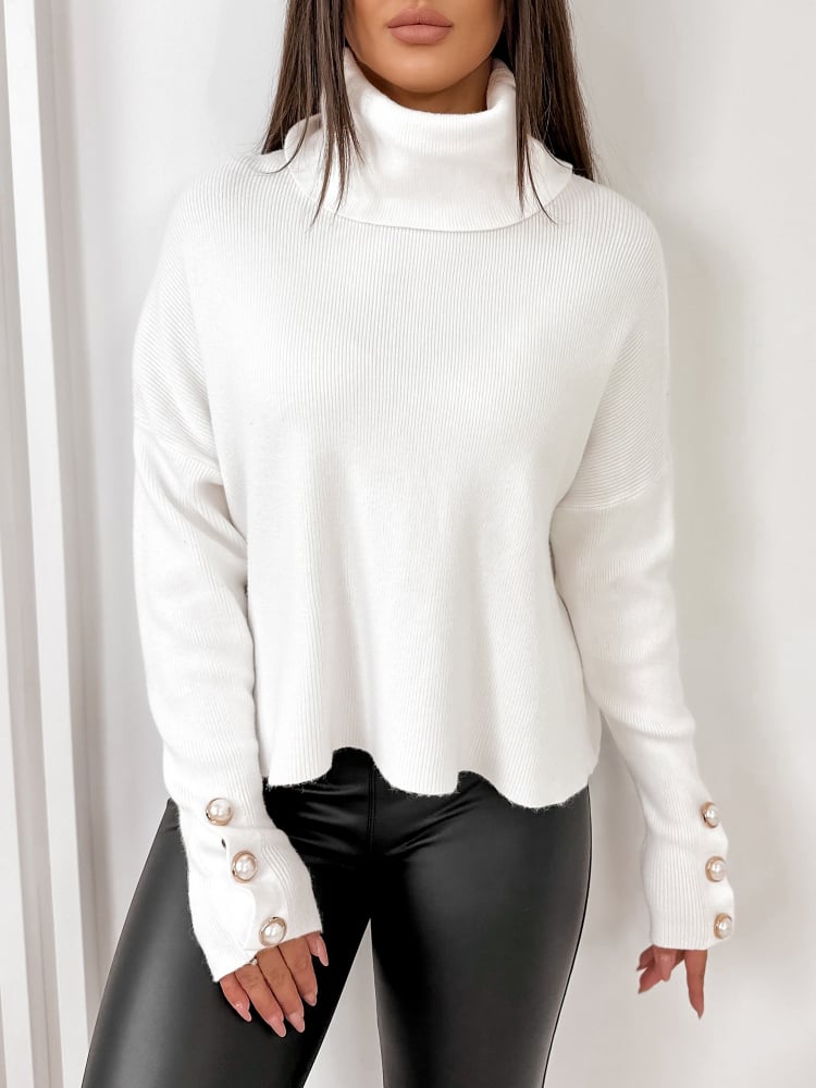 SWETER IDELA BIAŁY