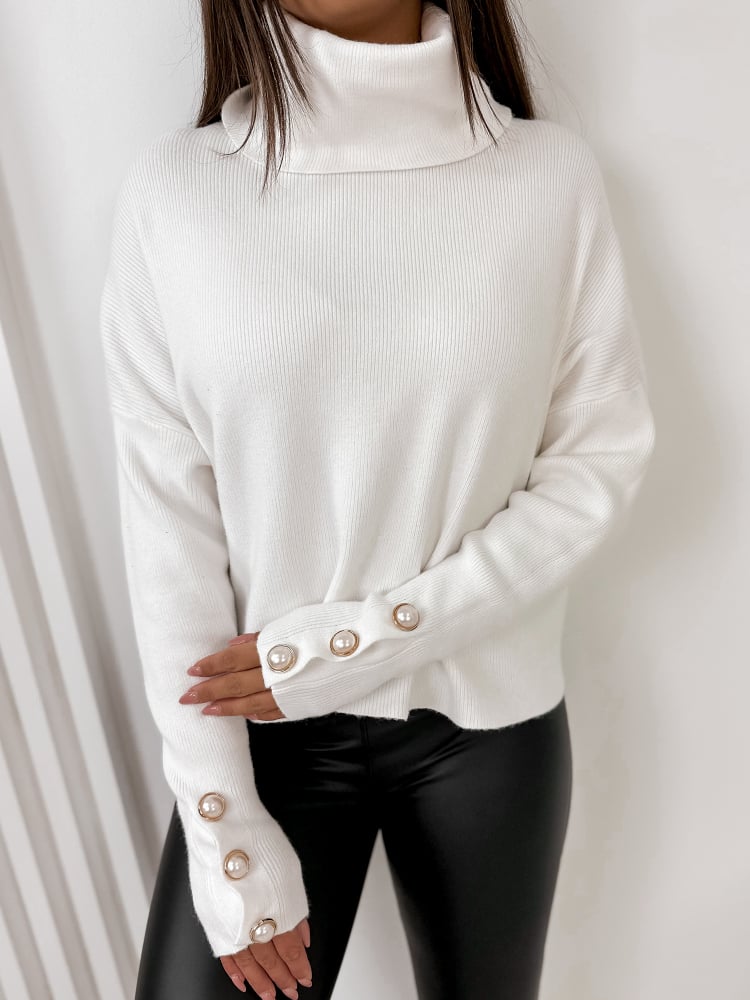 SWETER IDELA BIAŁY