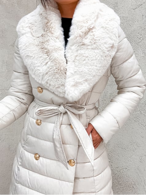 KURTKA 2W1 ASTORIO ECRU