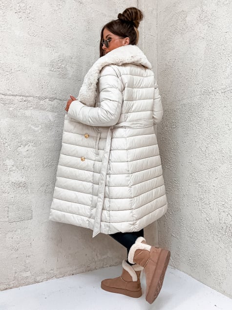 KURTKA 2W1 ASTORIO ECRU