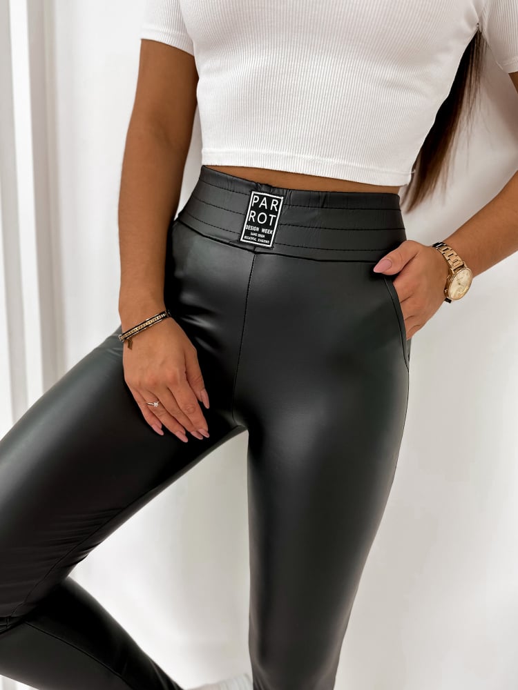 SPODNIE HINES CZARNE