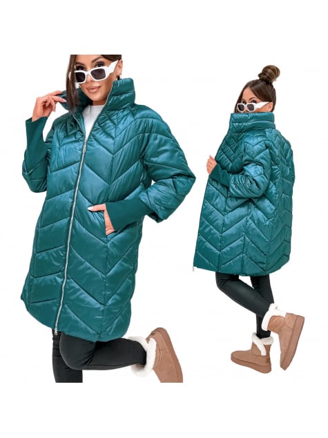 KURTKA GARI TURKUSOWA