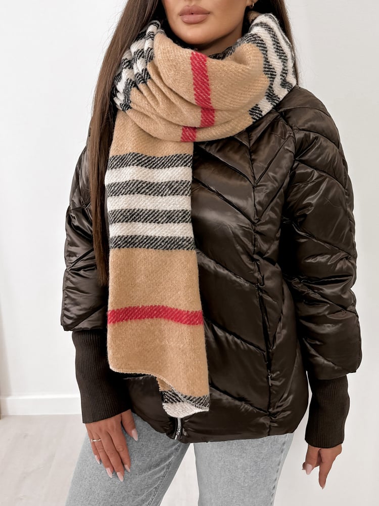 SZAL SVELTE KARMELOWY