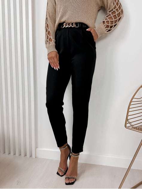 SPODNIE PERSEFONA CZARNE