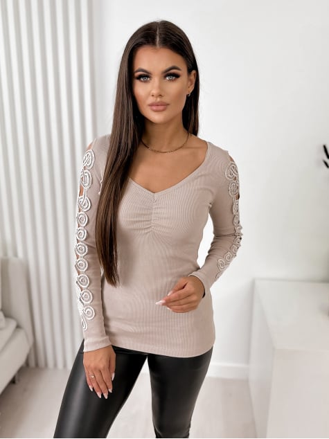 BLUZKA JULIETTE BEŻOWA