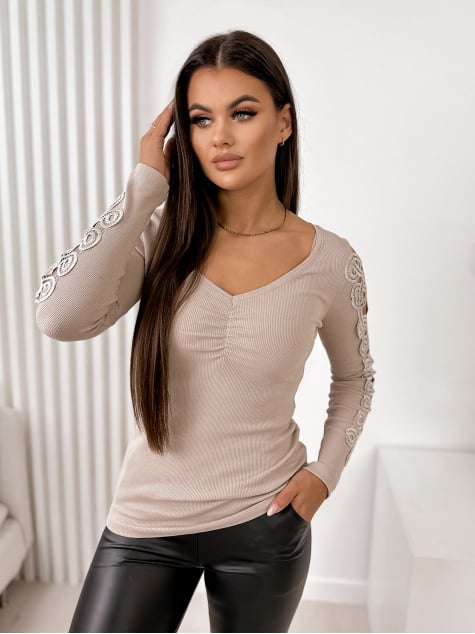 BLUZKA JULIETTE BEŻOWA