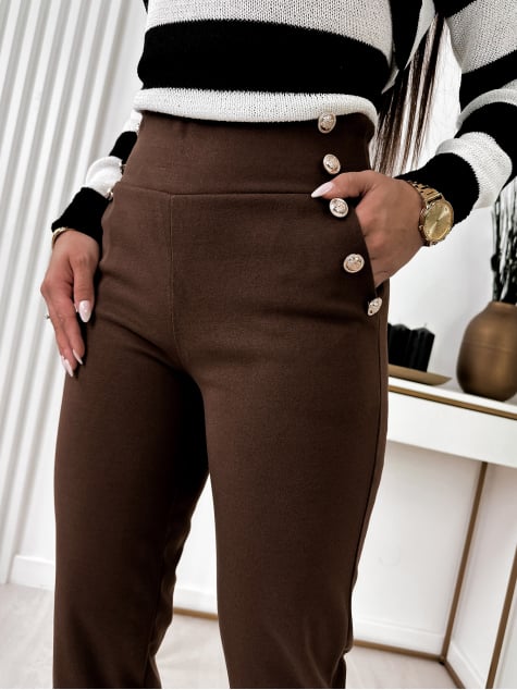 SPODNIE TEPIG BRĄZOWE