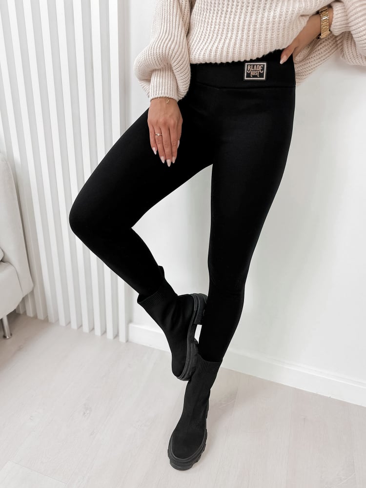 LEGGINSY OCIEPLANE BURST CZARNE