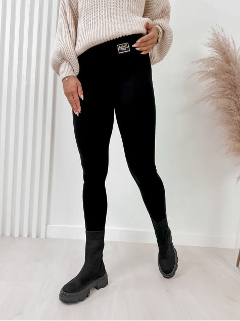 LEGGINSY OCIEPLANE BURST CZARNE