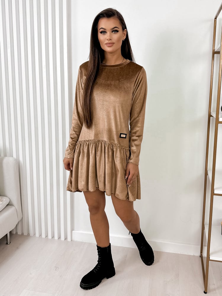 SUKIENKA SKITY KARMELOWA