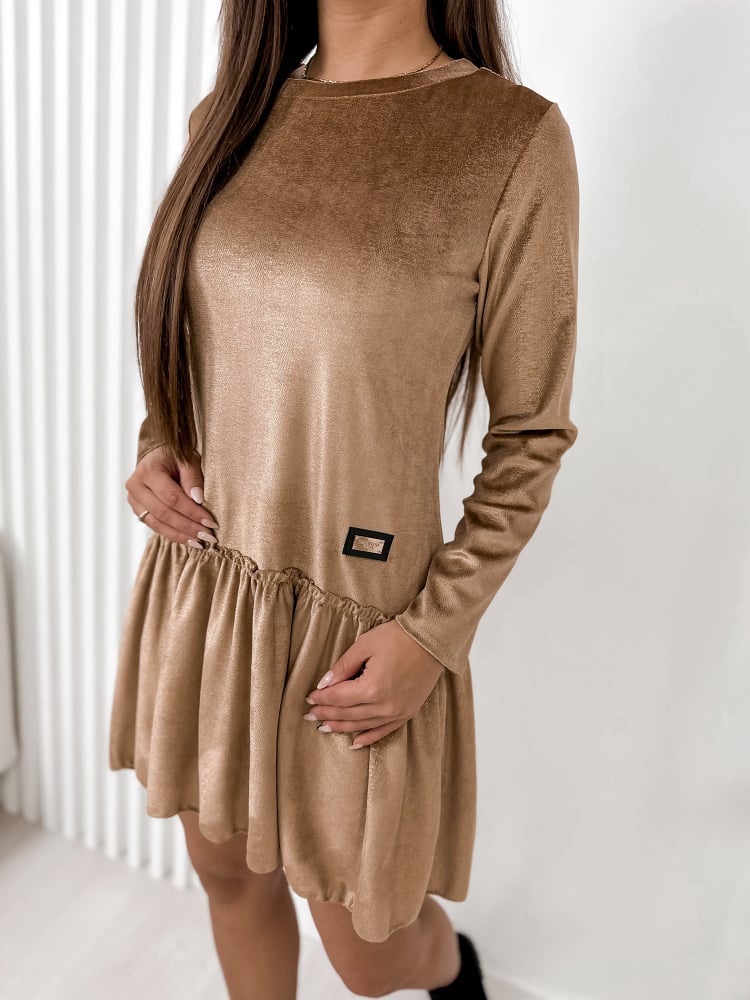 SUKIENKA SKITY KARMELOWA