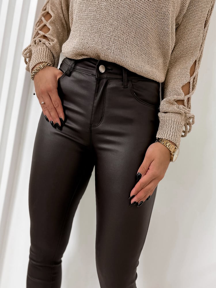 SPODNIE DRAMPO BRĄZOWE SPODNIE DRAMPO BRĄZOWE