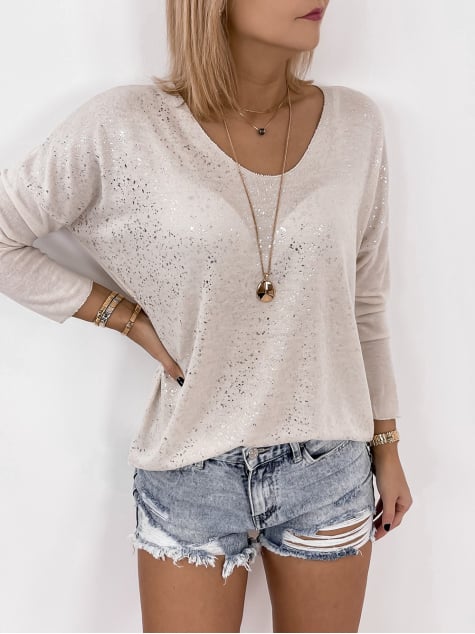 BLUZKA TOSSE BEŻOWA