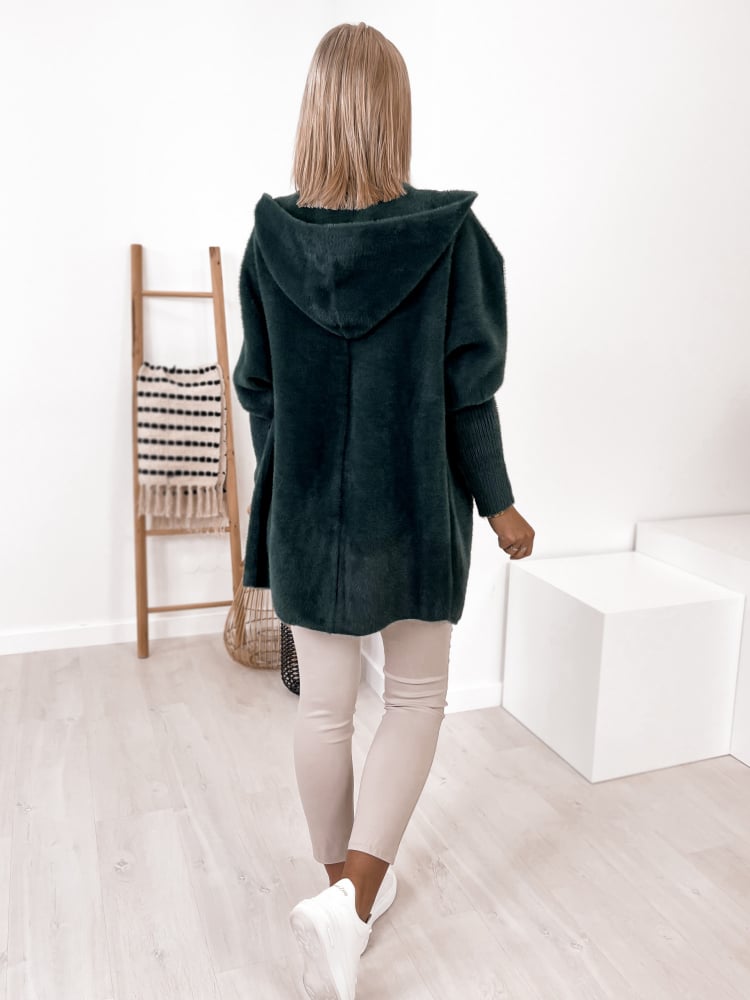 PŁASZCZ ALPAKA MATT ZIELONY