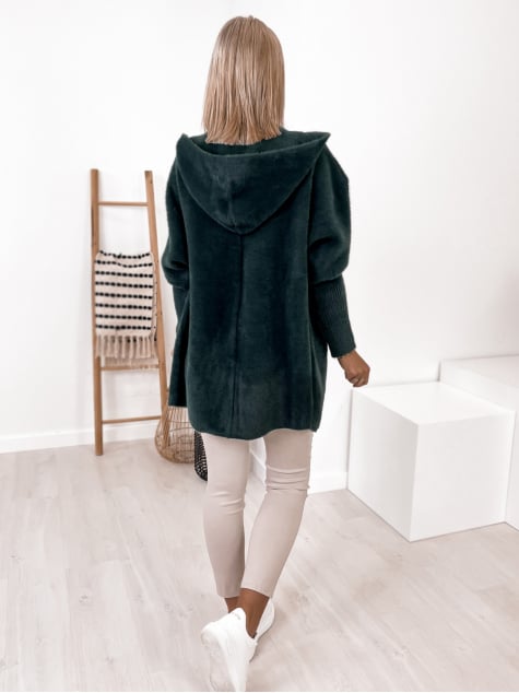 PŁASZCZ ALPAKA MATT ZIELONY