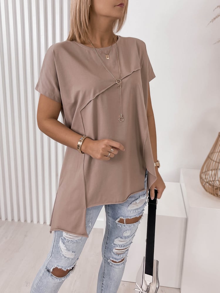 BLUZKA OLTAVIA BRĄZOWA