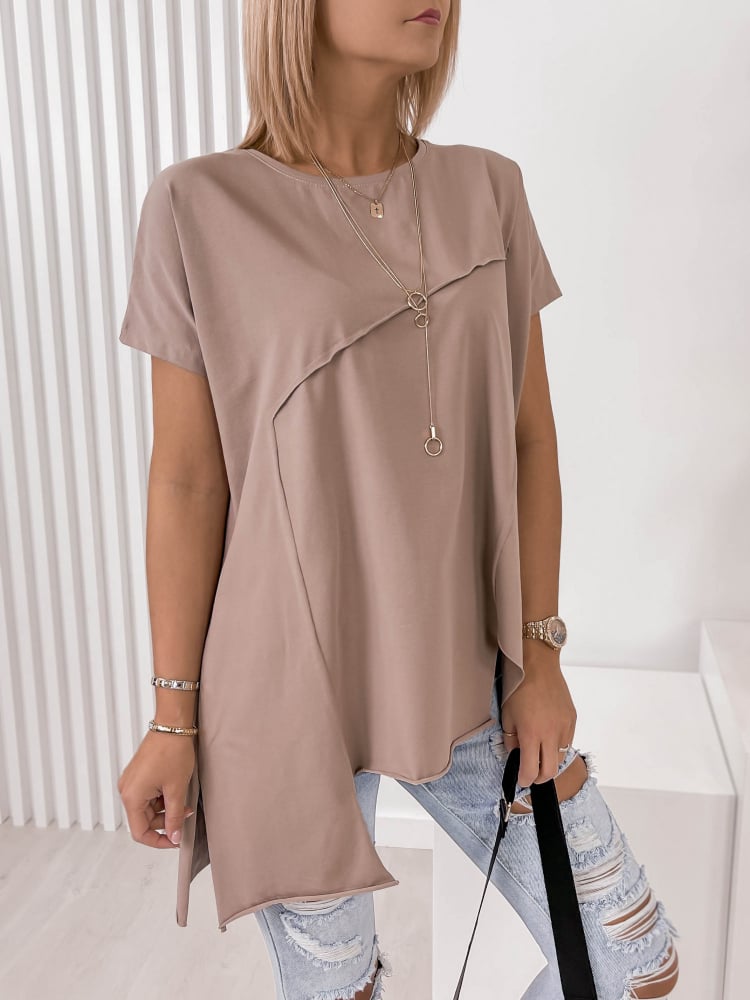 BLUZKA OLTAVIA BRĄZOWA