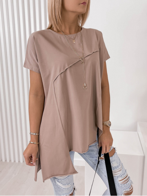BLUZKA OLTAVIA BRĄZOWA