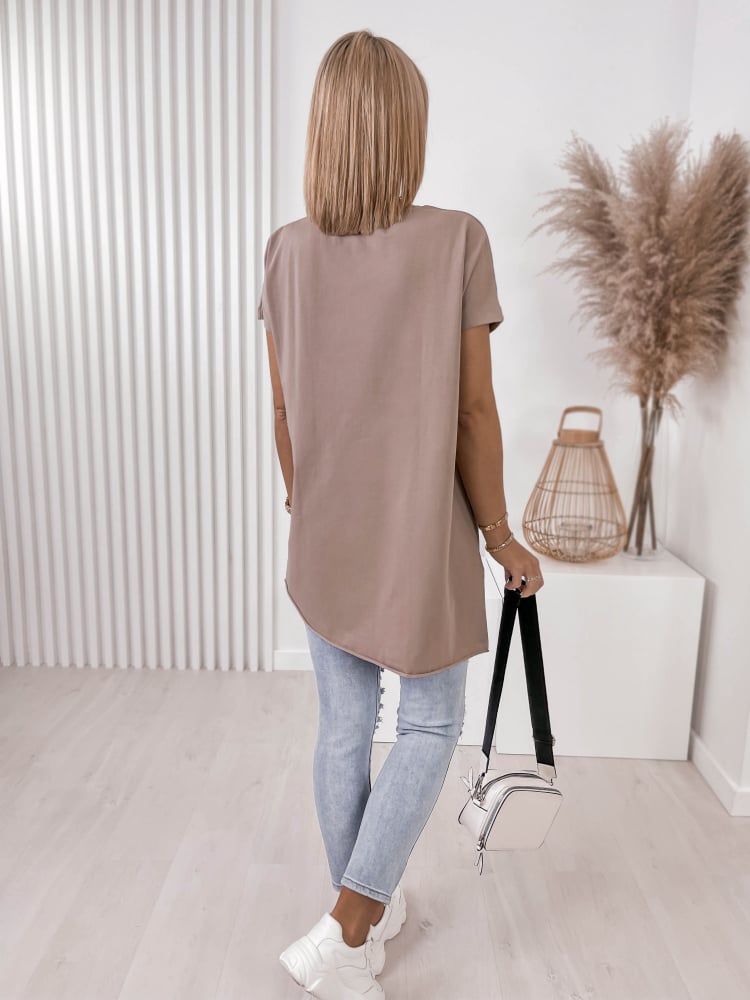 BLUZKA OLTAVIA BRĄZOWA