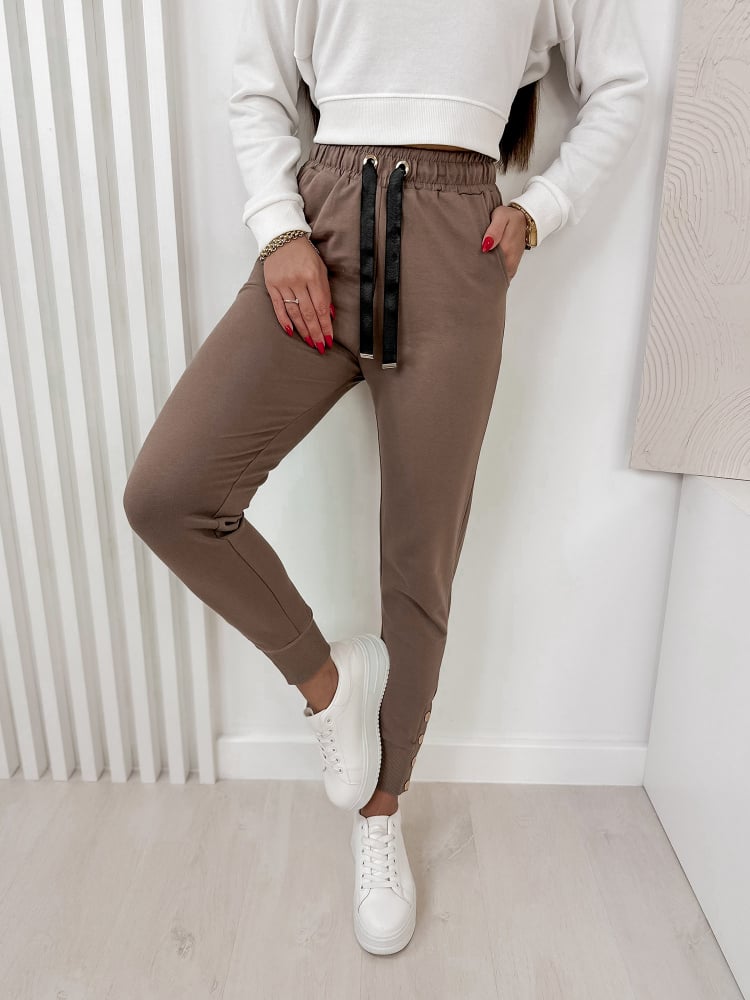 SPODNIE ZERIA BRĄZOWE SPODNIE ZERIA BRĄZOWE